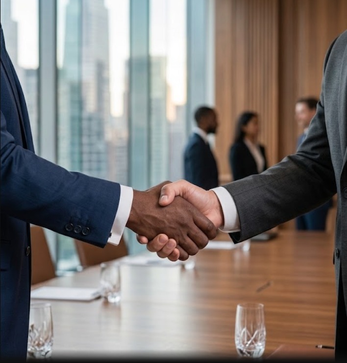 Partners closing an engagement